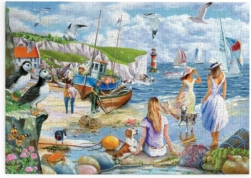 House of Puzzles Puzzel Zeebries met 500 extra grote stukjes