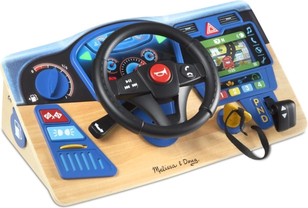Houten interactief dashboard met stuur MELISSA & DOUG VROOM AND ZOOM