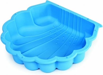 Zandbak schelp blauw