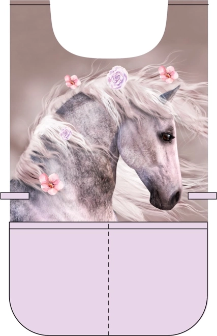 kinder poncho-schort paard romantic