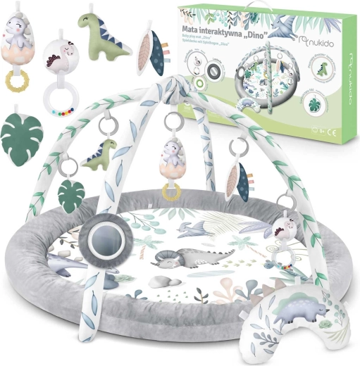 Interactieve educatieve speelmat Nukido Dino met afneembare bogen