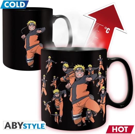 Mok met thermo-effect Naruto Shippuden (multicloning) 460 ml - 1 stuk