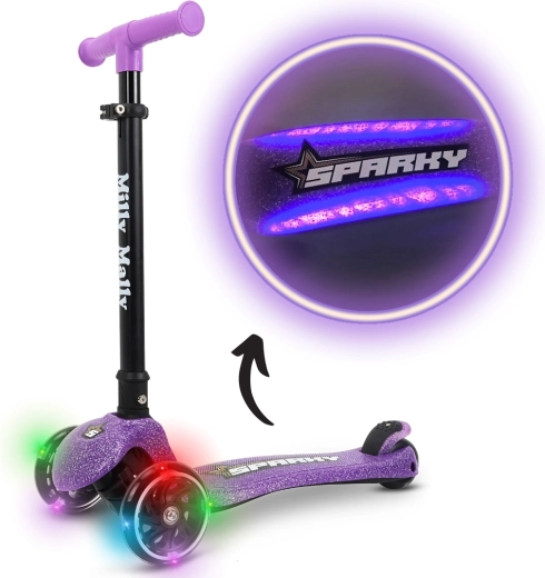 Milly Mally driewieler kinderstep Sparky violet