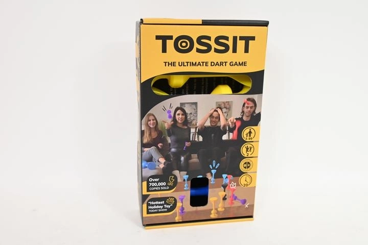 Tossit startset zuigdartpijlen 7 stuks blauw/geel