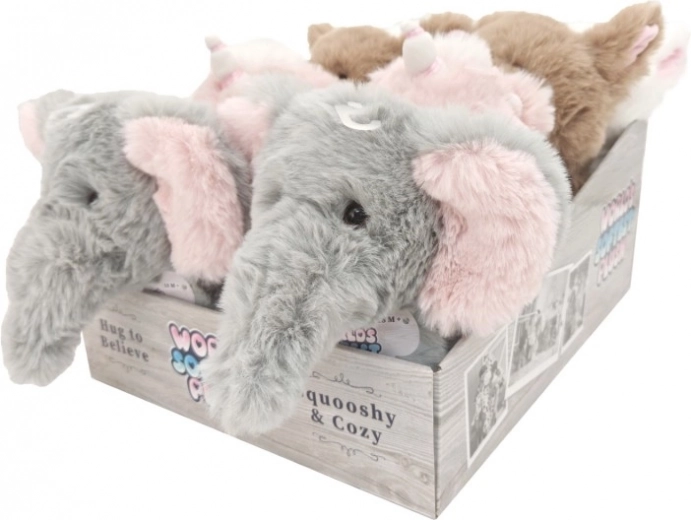 Pluchen olifant grijs 27 cm