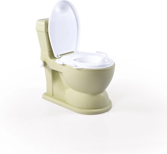 Kinder-toilet XL Eco Green met licht en geluid, 45 × 28 × 40 cm