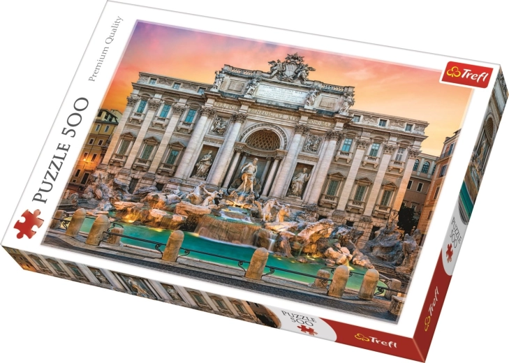 Puzzel 500 stukjes Fontana di Trevi, Rome Trefl