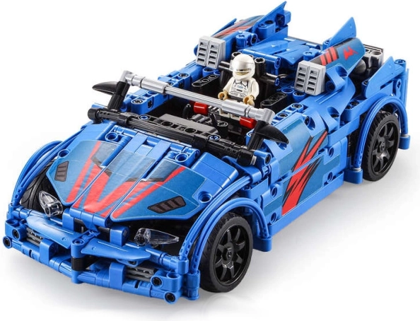 CADA bouwset raceauto met afstandsbediening, 585 stukjes met katapultstoel