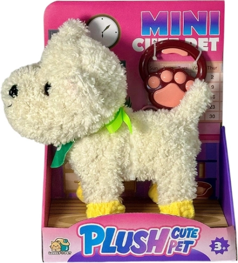 Interactieve pluchen puppy aan de lijn