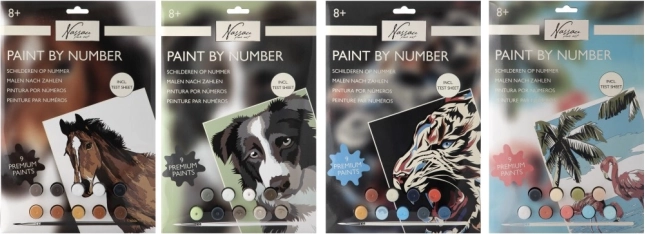 Schilderen op nummer – paard, set voor kinderen A4