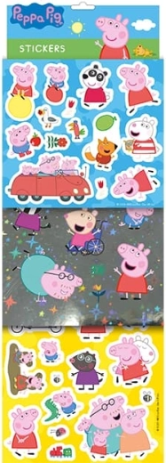 Peppa Pig-stickers – set met folie-effect en glitters