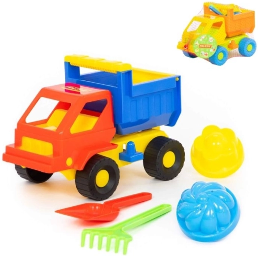 Zandset met autootje en vormpjes