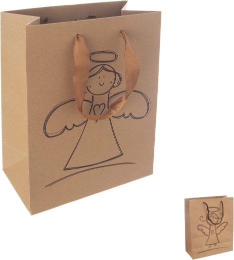 Papieren cadeautasje Engel 18 × 10 × 23 cm (mix)