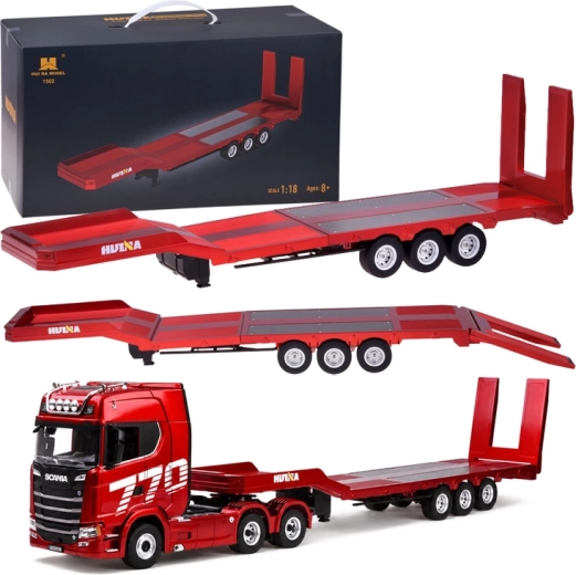 Aanhanger–platform RC Huina 1502 voor Scania 1501, schaal 1:18