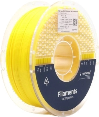 ABS-filament High Speed 1,75 mm, 1 kg, geel