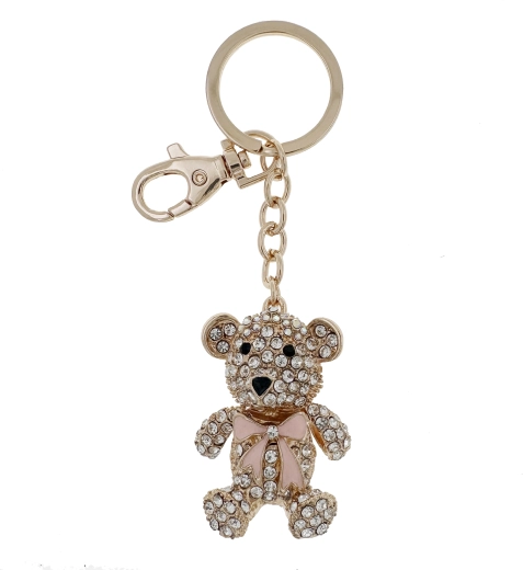 Sleutelhanger beertje PINK