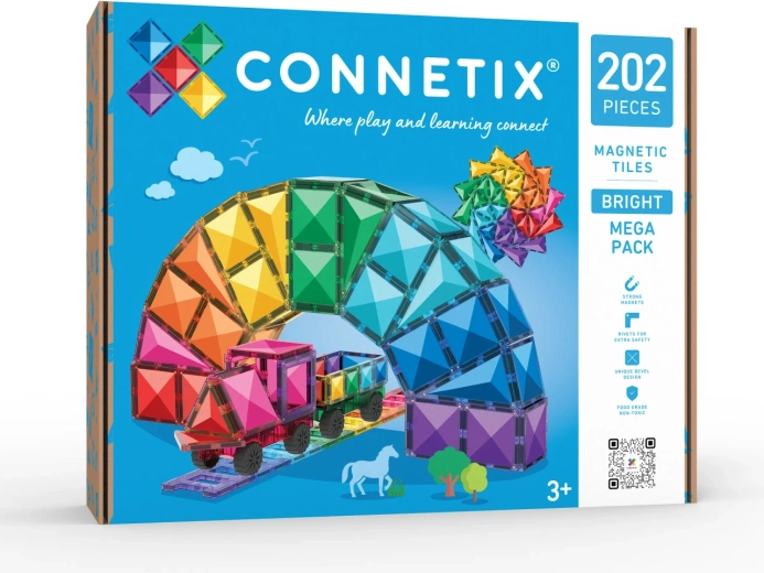 Magnetische bouwset Bright Mega Pack met 202 onderdelen