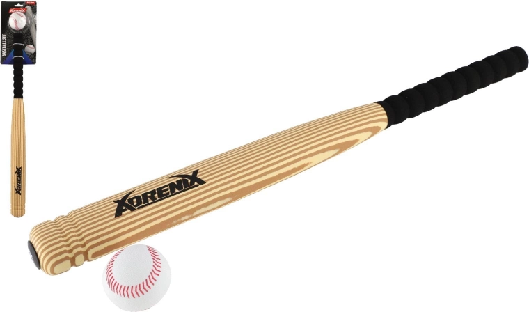 Kinderset voor honkbal van schuim met knuppel en bal