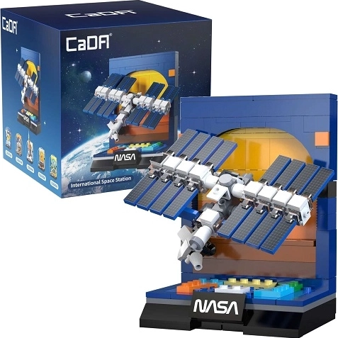Bouwset CaDA NASA satelliet en tentoonstelling van het Internationaal Ruimtestation, 188 stukjes