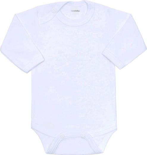 babyromper met lange mouwen New Baby – wit