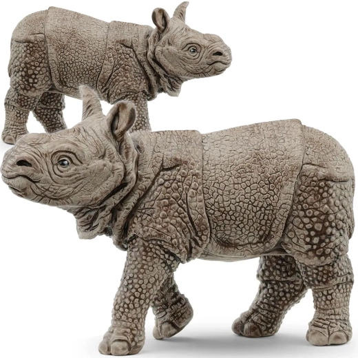 schleich jonge Indische neushoorn – wild life figuur