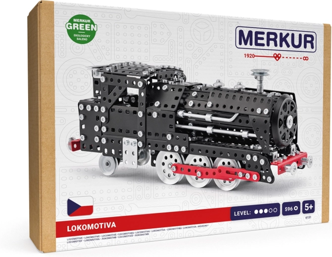 Merkur locomotief metalen bouwset