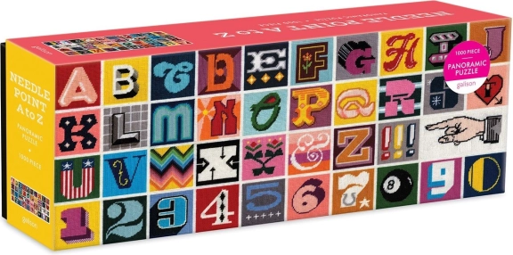 Galison panoramische puzzel Borduren van A tot Z 1000 stukjes