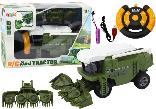 RC landbouwcombine groen