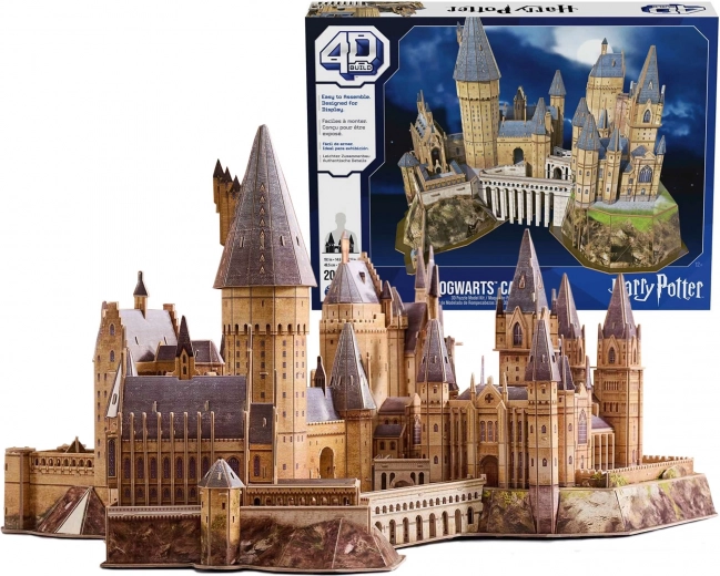 3D papieren puzzel HARRY POTTER Kasteel Zweinstein 4D Build
