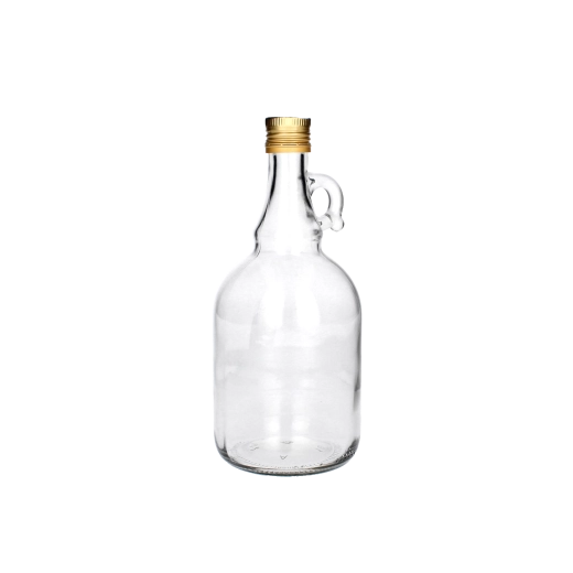 Glazen gallon 0,5 l met metalen schroefdop