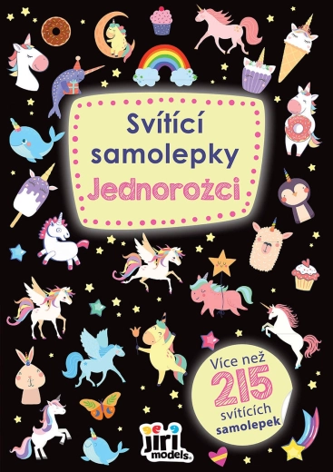 Jiri Models lichtgevende stickers eenhoorns 215 stuks