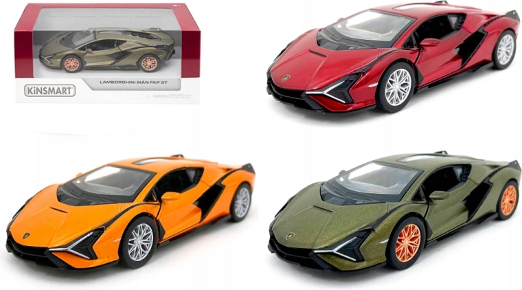 Lamborghini metalen model 1:40 met opwindbare Pull Back-aandrijving