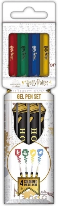 Gekleurde gelpennen HARRY POTTER – set van 4 stuks