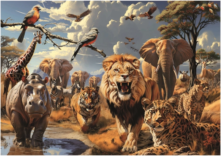 Educa puzzel wilde dieren 1000 stukjes