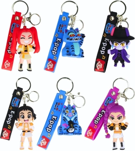 Rubberen K-pop Demon Hunters-hanger met bandje