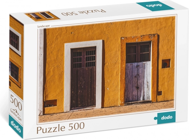 Puzzel Geel huis 500 stukjes