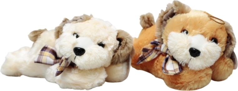 pluchen liggende puppy middelgroot