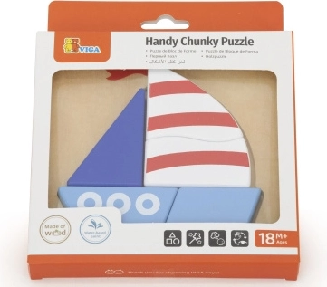 Houten puzzel – zeilboot voor de allerkleinsten
