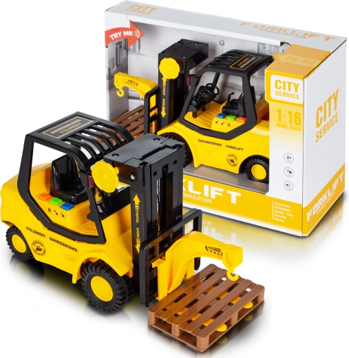 Heftruck 1:16 met licht en geluiden