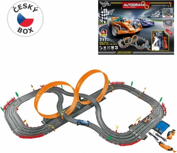 Racebaan met formule-auto’s 7,5 m