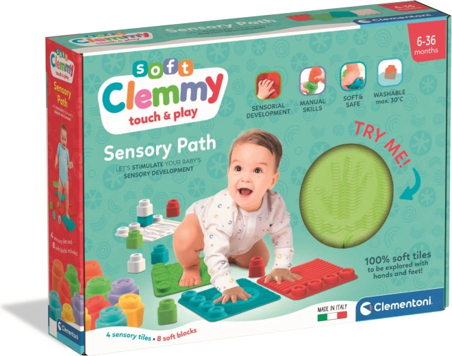 Clementoni Soft Clemmy sensorische matten met blokken
