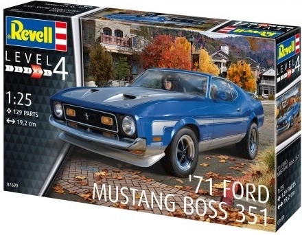 Kunststof modelauto 71 Ford Mustang Boss 351 1/25