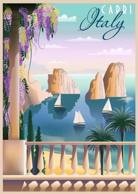 Puzzel RAVENSBURGER Ansichtkaart uit Capri 1000 stukjes