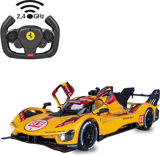 Radiografisch bestuurbare auto JAMARA Ferrari 499P-N83 1:14 geel