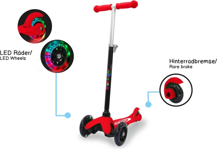 Kinderstep JAMARA Kick-Light rood
