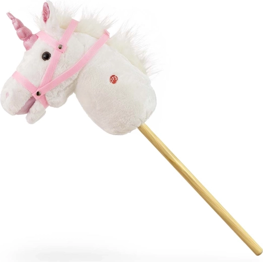 Stokpaardje eenhoorn Milly Mally wit - 1 stuk