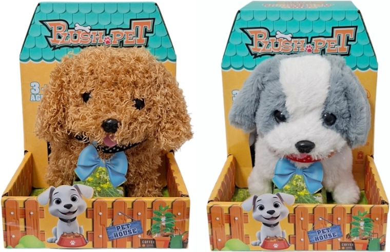 Interactief pluchen hondje met beweging en geluiden