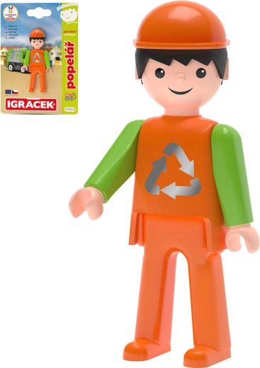 Efko Igráček MultiGO vuilnisman – scharnierende figuur op kaart - 1 stuk