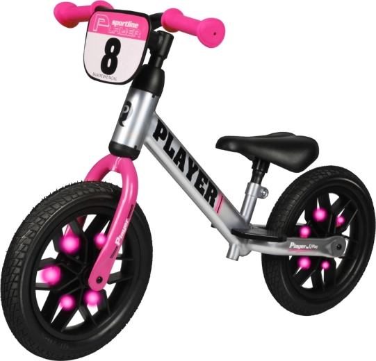 Qplay loopfiets Player pink