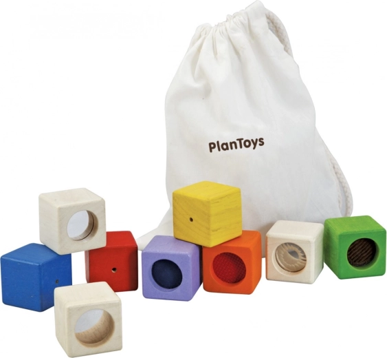 PlanToys Zintuiglijke blokken 9 stuks